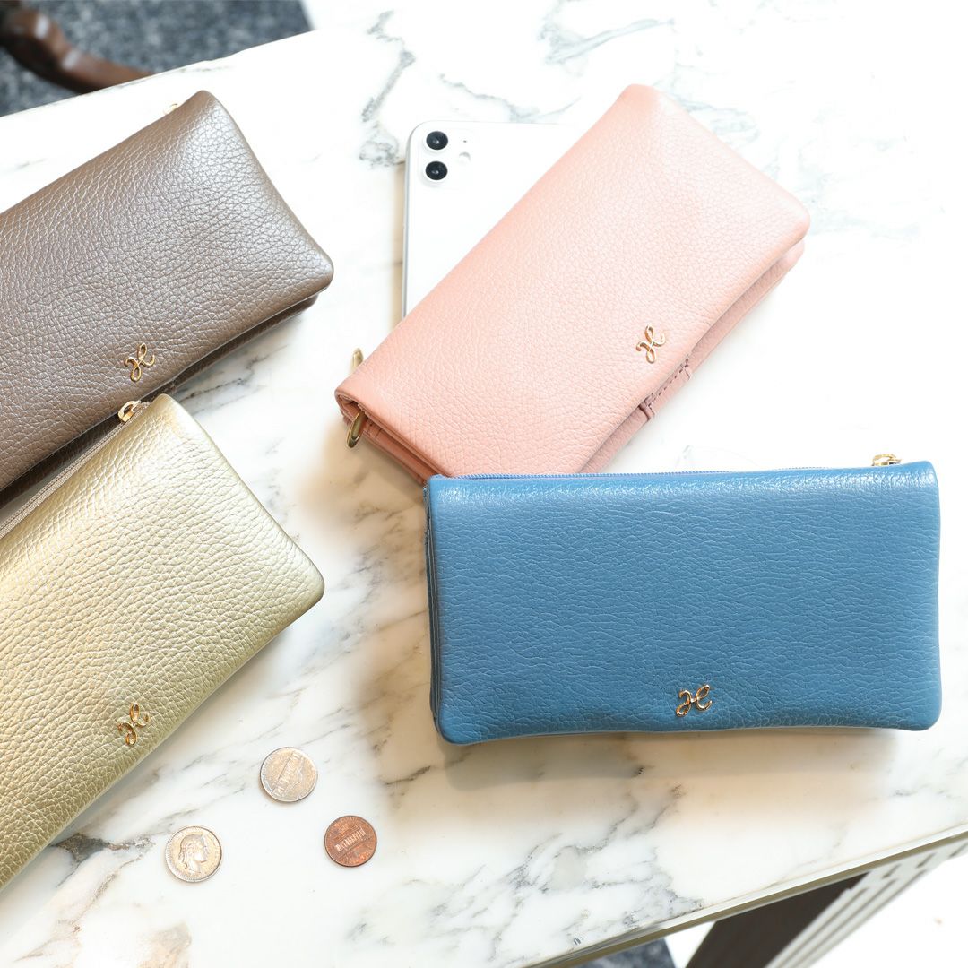 お値下げ！15,500⇨10,000円！コーラルピンク箱付き！濱野家Ryufka 傳濱野】ロングセラー『スマホ財布』◇永遠の幸せがテーマの特別モデル