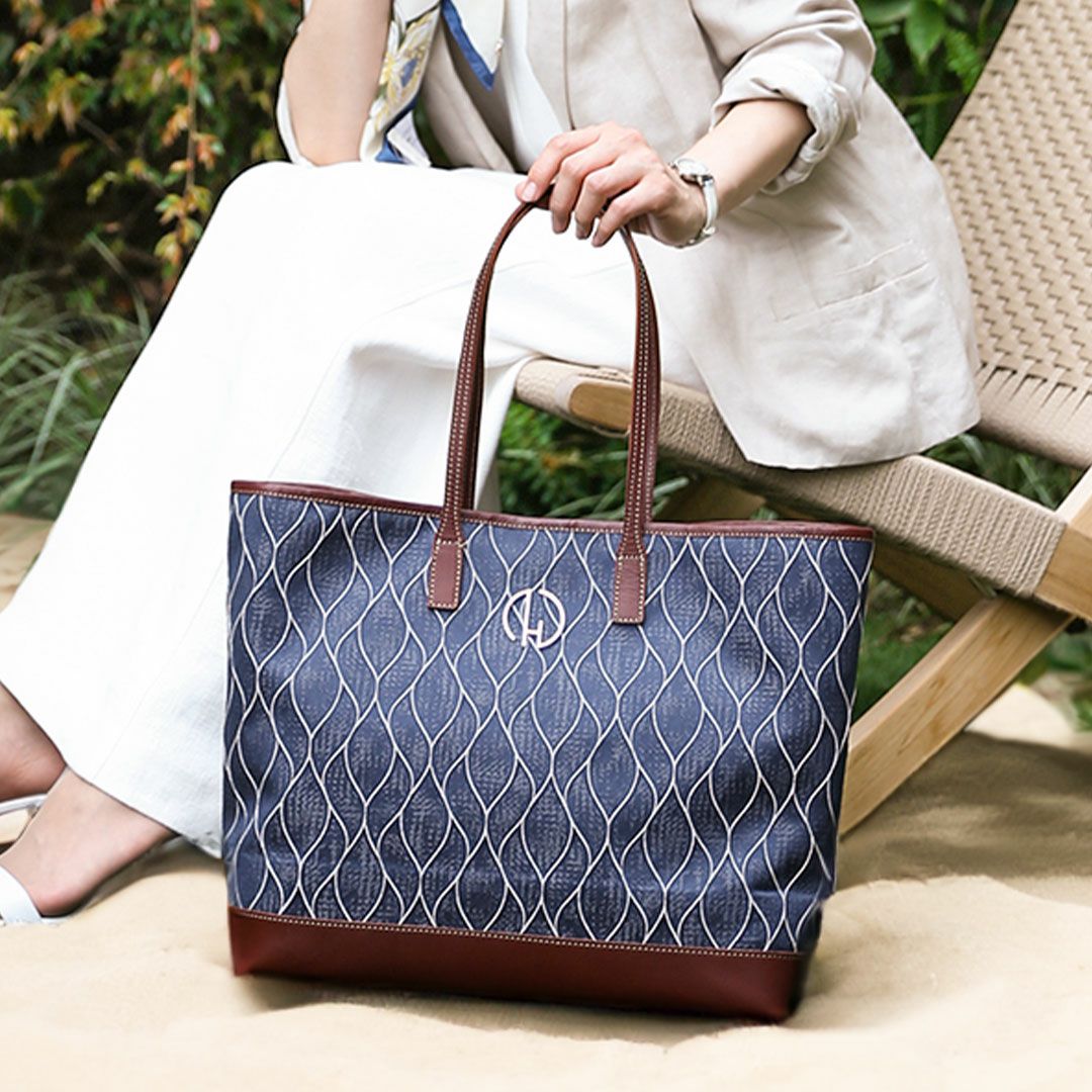 【傳濱野】《Summer Limited》こころほどける波音模様のサマートートNerea（ネレア）